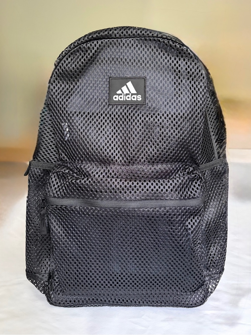 Adidas Hermosa 2 Black Mesh Backpack NWT School Gym Bag LP9441